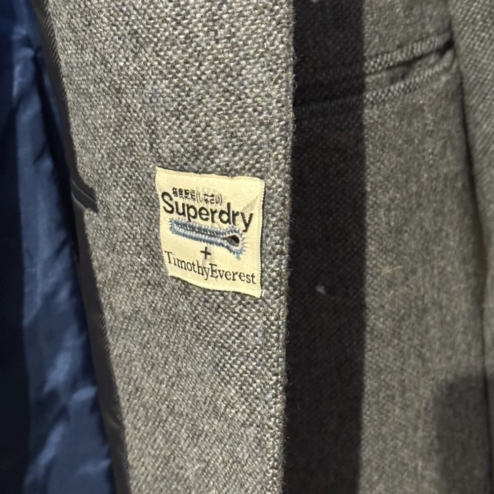Superdry X Timothy Everest Mens Blazer Sport Coat The Town Jacket Wool Blend XL